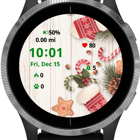 Christmas background with candies