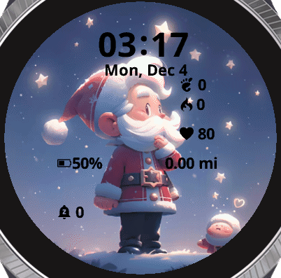 Santa Claus dreaming