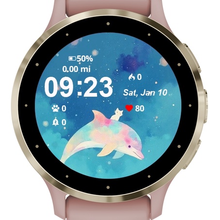 Dolphin Floating Sky Star Above
