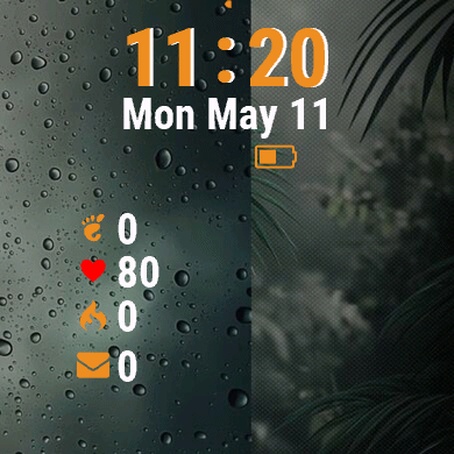 Rain Drops Window