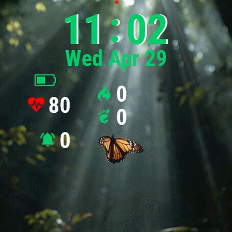 Butterfly Through Air Forest