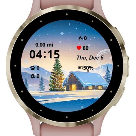 Winter festive landscape