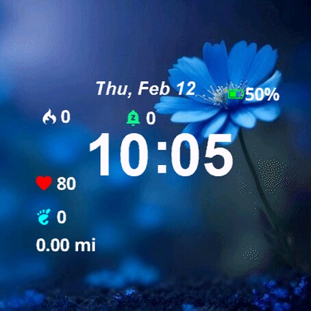 Blue Flower Dark