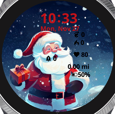 Santa brings presents