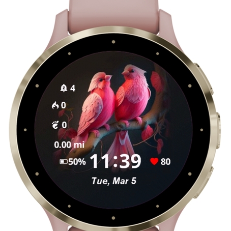 Pink Lovely Birds