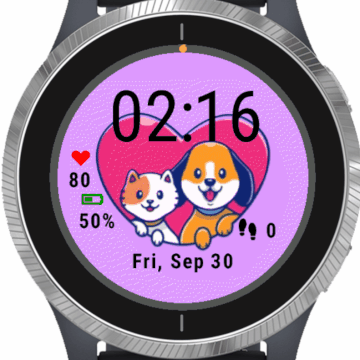 Cute Cat And Dog With Love