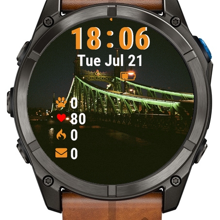 Large Bridge Has Clock Tower