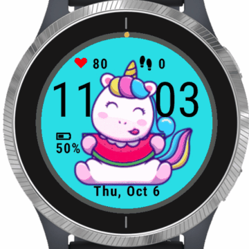 Cute Unicorn Eating