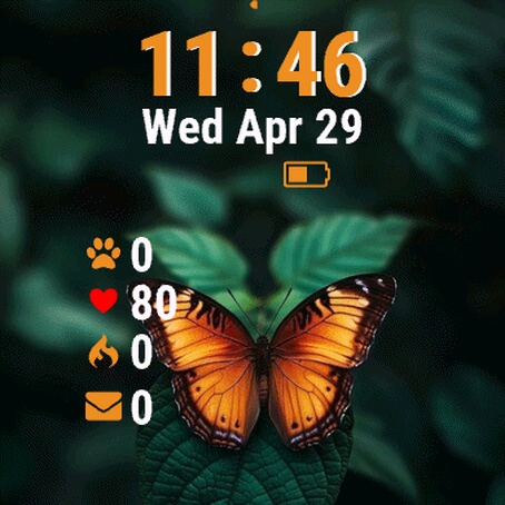 Butterfly Sitting Leaf