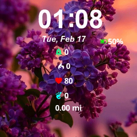 Purple Flower Sunset
