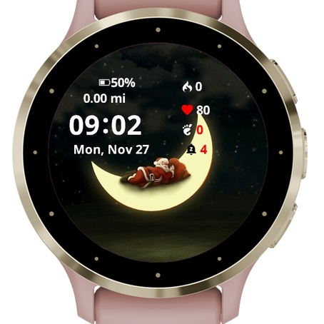 Santa on Moon
