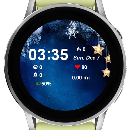 Background Snow Stars