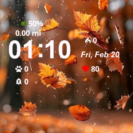 Fall Leaves Falling From Trees