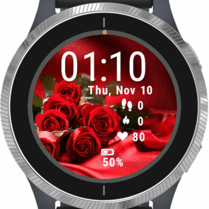 Flowers Red Romantic Silk