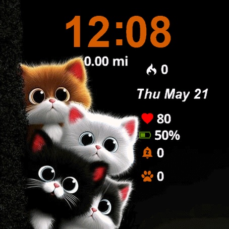 Two Cats Looking