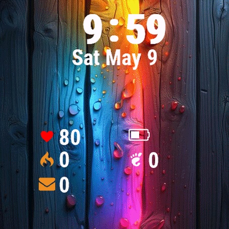 Colorful Rainbow Raindrops