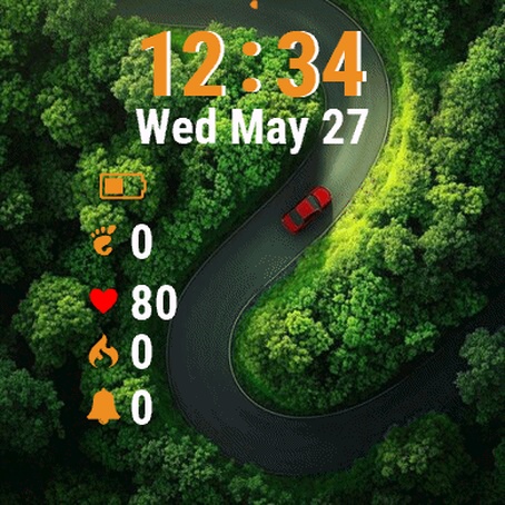 Red Car Driving Down Winding Road