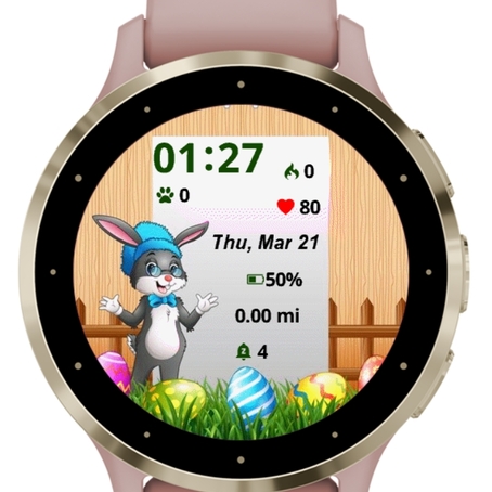 Easter bunnies background