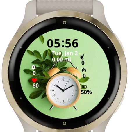 Alarm Clock With Leaves