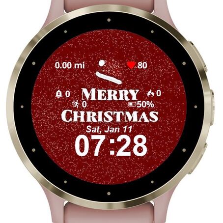 Christmas Greetings in Red