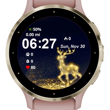 Christmas Gold Stars Reindeer