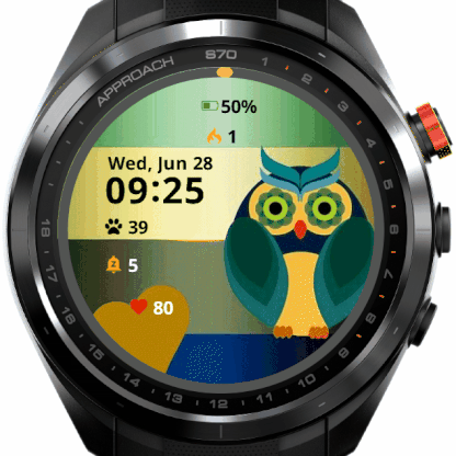 Green Cute Owl