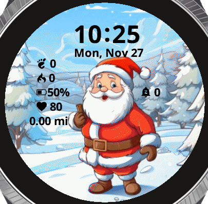Santa Snowy Forest