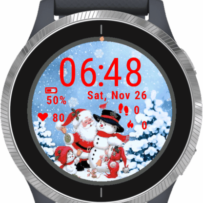Christmas Santa Snowflakes Snowman