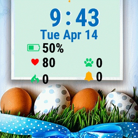 Easter Eggs Grass Blue
