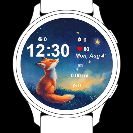 Fox Looking Up at Star