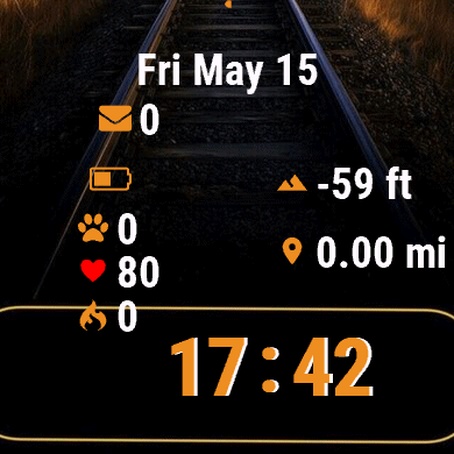 Train Track Yellow Border