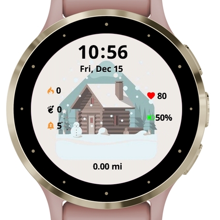 Christmas winter shack