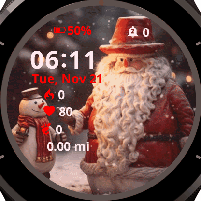 Santa and Christmas Snowman