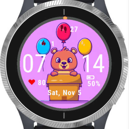Bear Box With Balloons