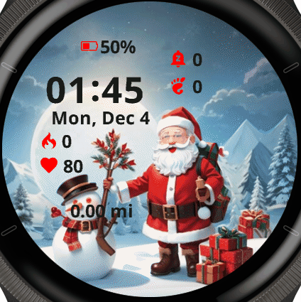 Santa full moon