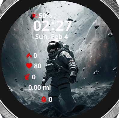 Astronaut dark space