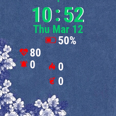 Blue White Floral