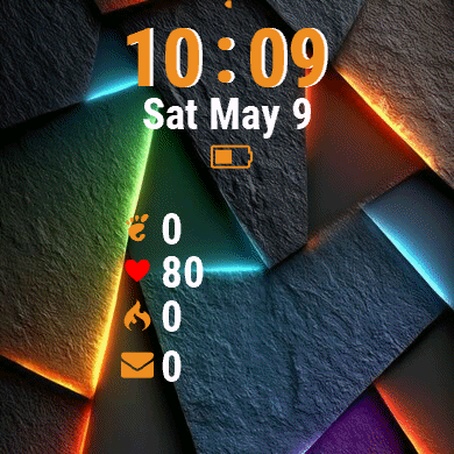 Dark Background Colorful Lights