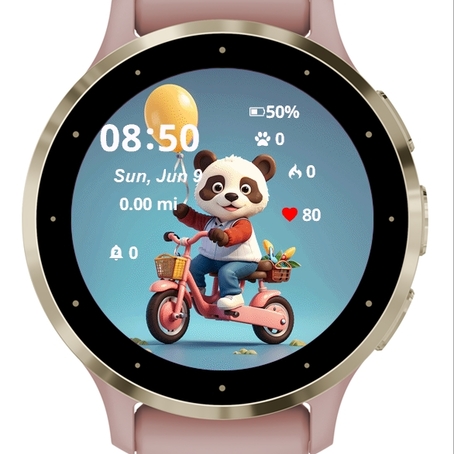 Cute Bear Riding Bicycle