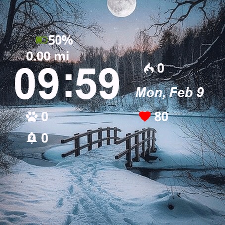 Full Moon Wooden Bridge
