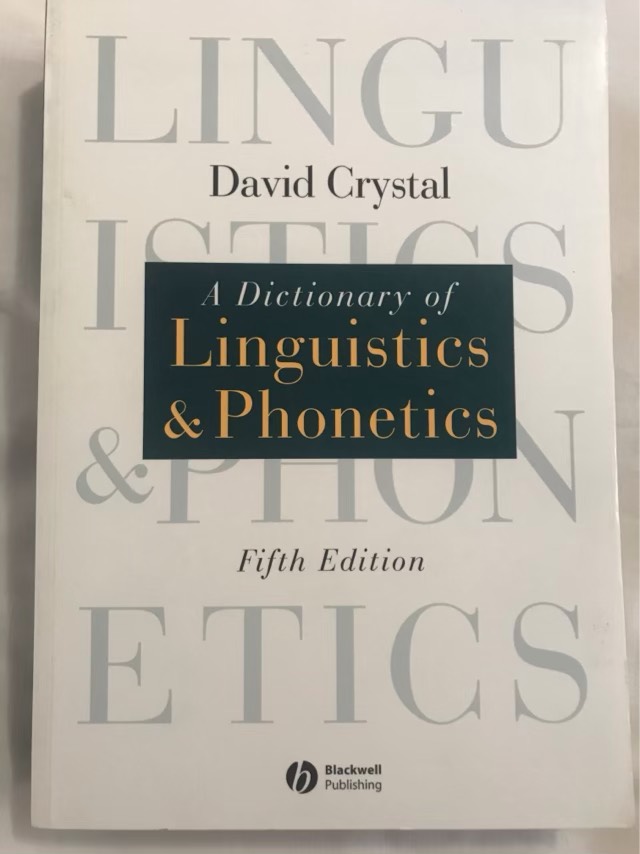 Language Studies A Dictionary of Linguistics and David