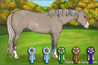 Horse Color:Silver Grullo Sabino 