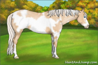 Horse Color:White Spotted Silver Smoky Black Pearl Frame 