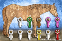 Horse Color:Palomino Frame  Brindle