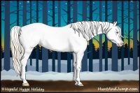 Horse Color:Perlino Roan Dun Snowcap 