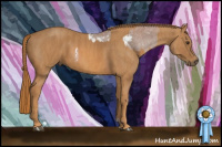 Horse Color:Liver Chestnut Splash Tobiano Near Fewspot  Brindle