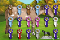 Horse Color:White Spotted Black Pearl 