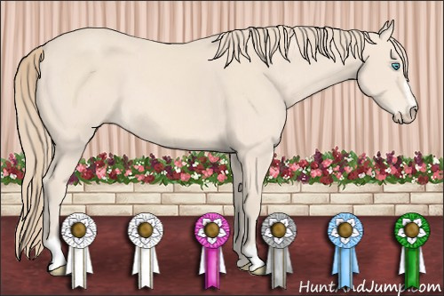 Horse Color: Perlino Sabino 