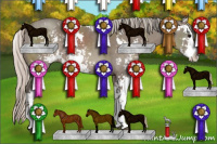 Horse Color:Silver Black Sabino