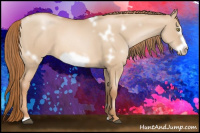 Horse Color:White Spotted Liver Red Dun Pearl Frame